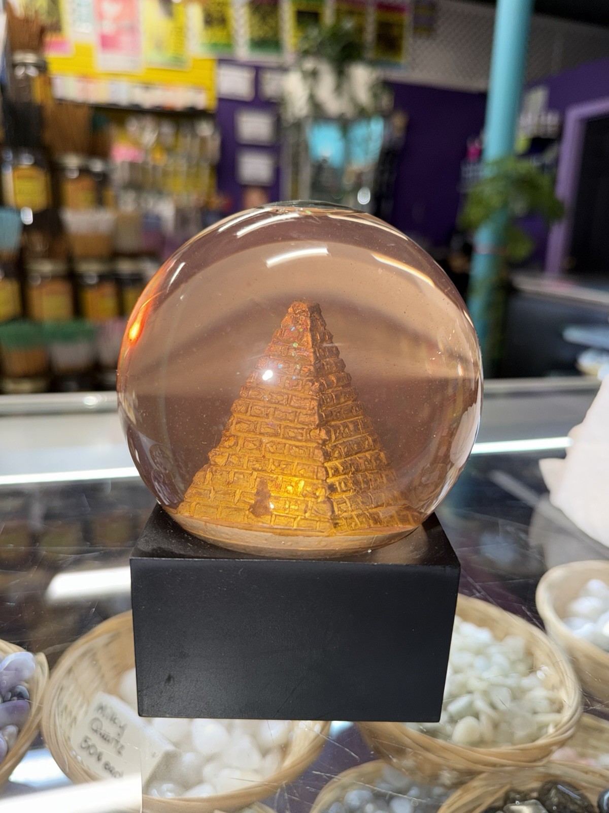 LED Pyramid Water Globe