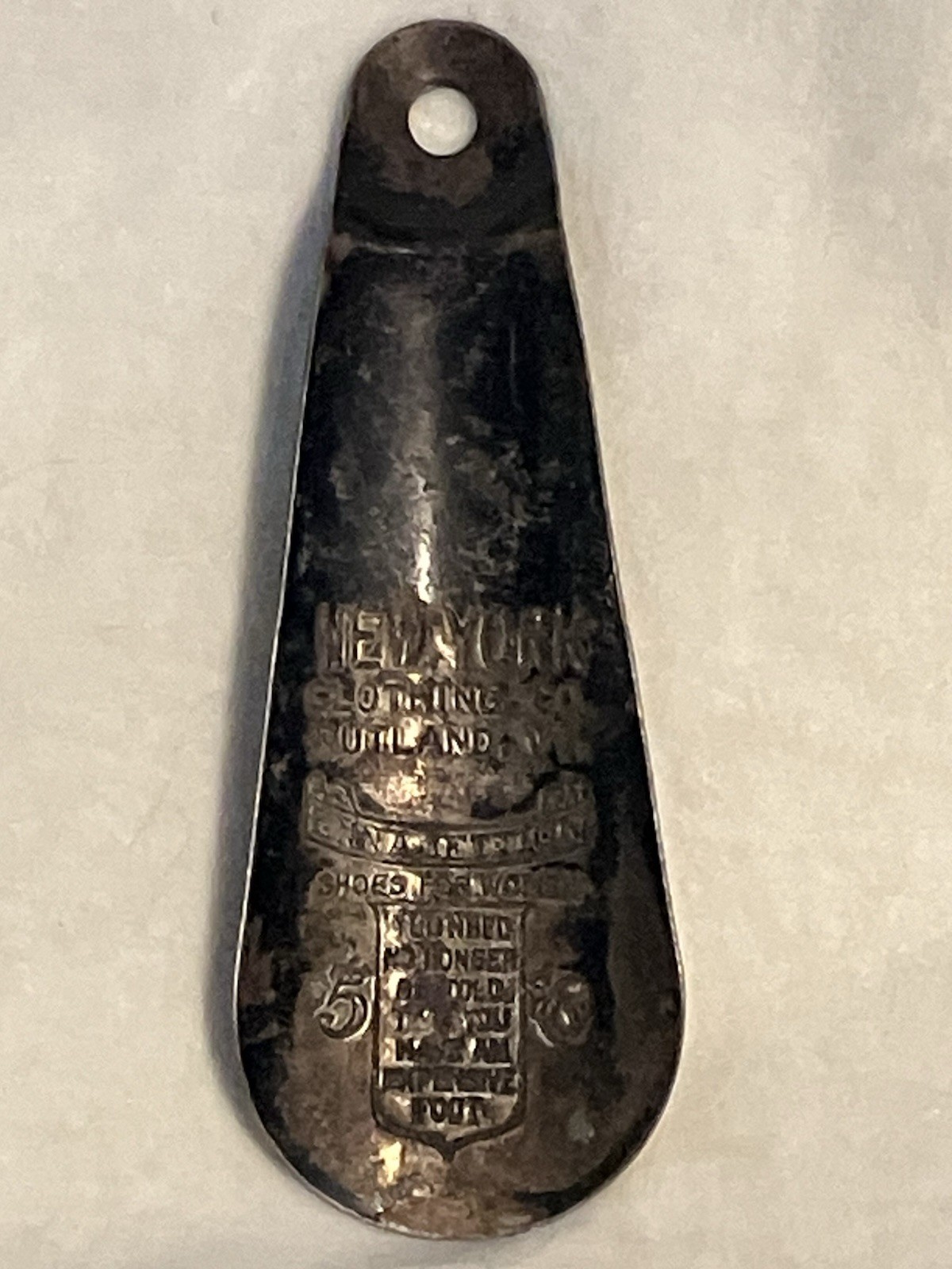 New York Clothing Enna Jettick Shoe Horn Rutland Vt Advertising Vtg Old Antique