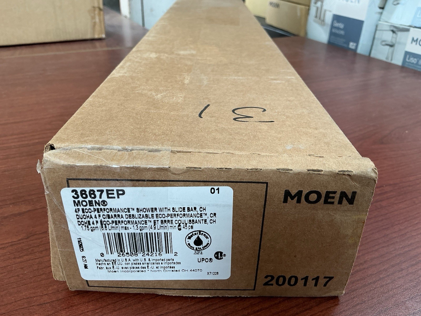 READ Moen 3667EP Handshower W/SlideBar&Hose Polished Chrome B143