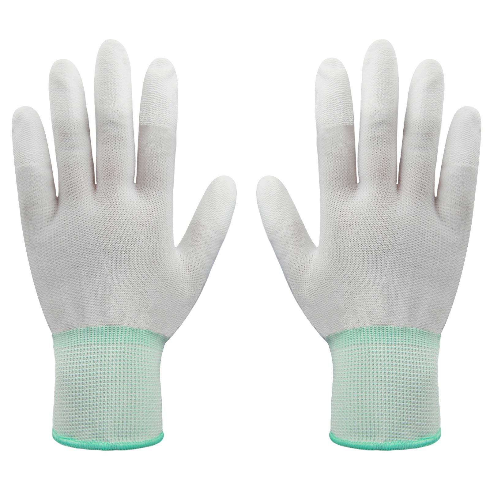 JM-FUHAND Quilting Gloves for Free-Motion Medium (Pack of 2), White