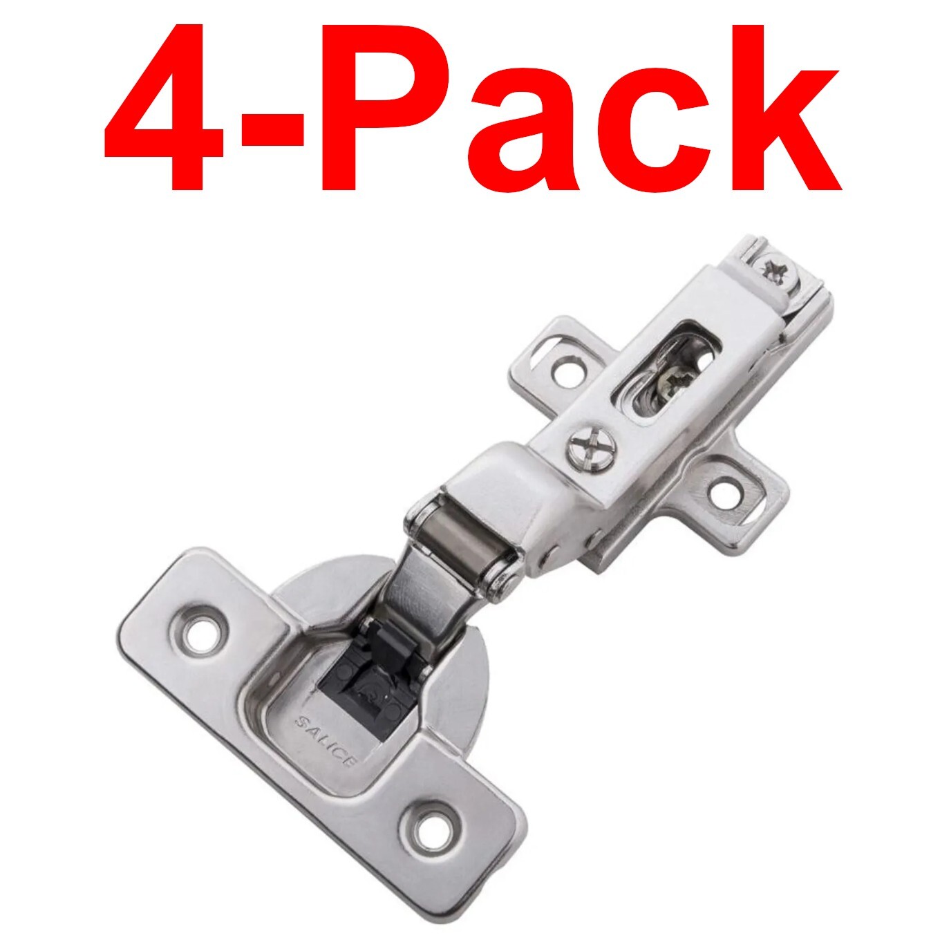 Hickory Hardware 2-Pack Full Inset Screw-On European Cabinet Door Hinge, Nickel