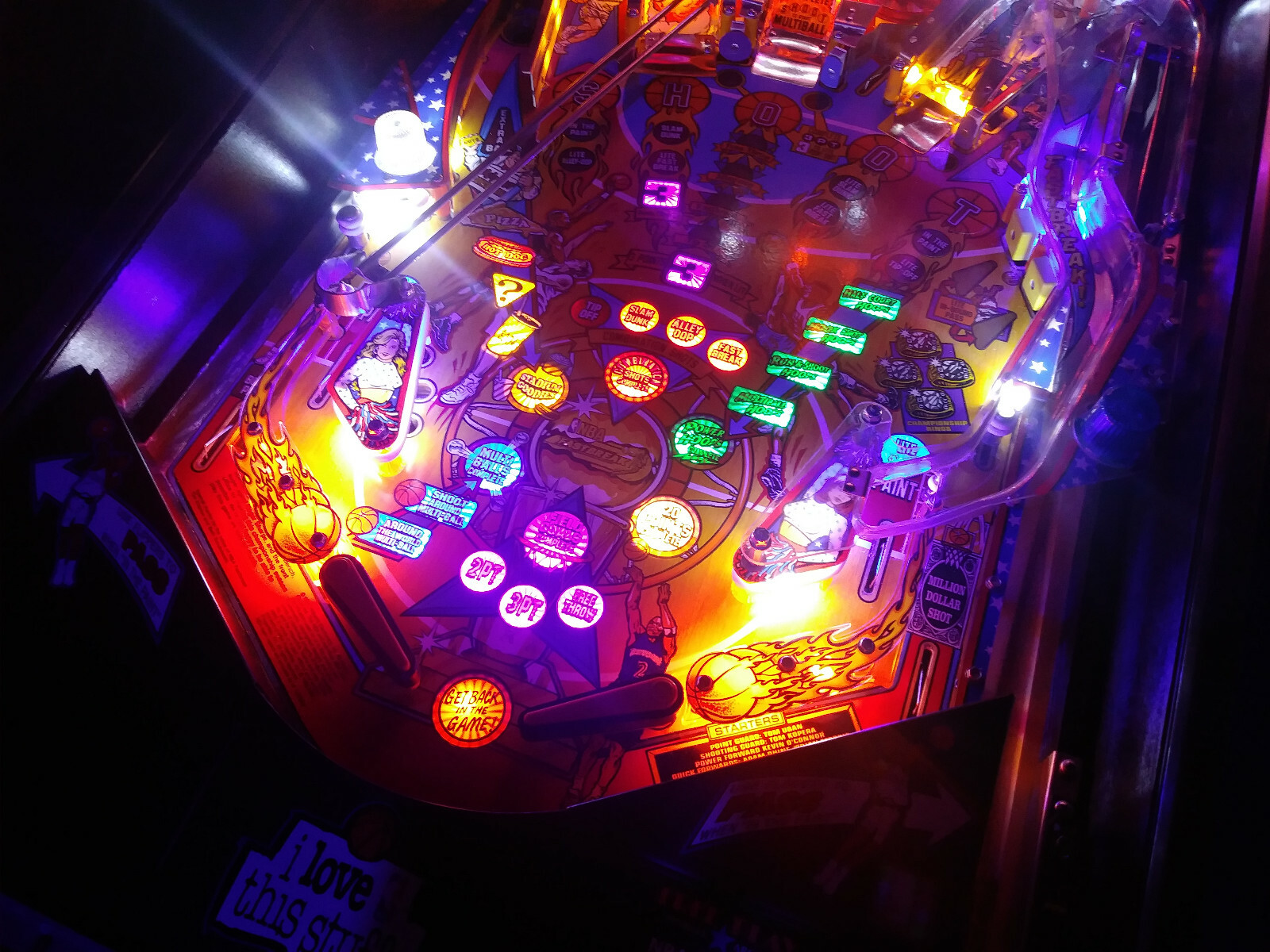 NBA FASTBREAK Complete LED Lighting Kit custom SUPER BRIGHT PINBALL LED KIT