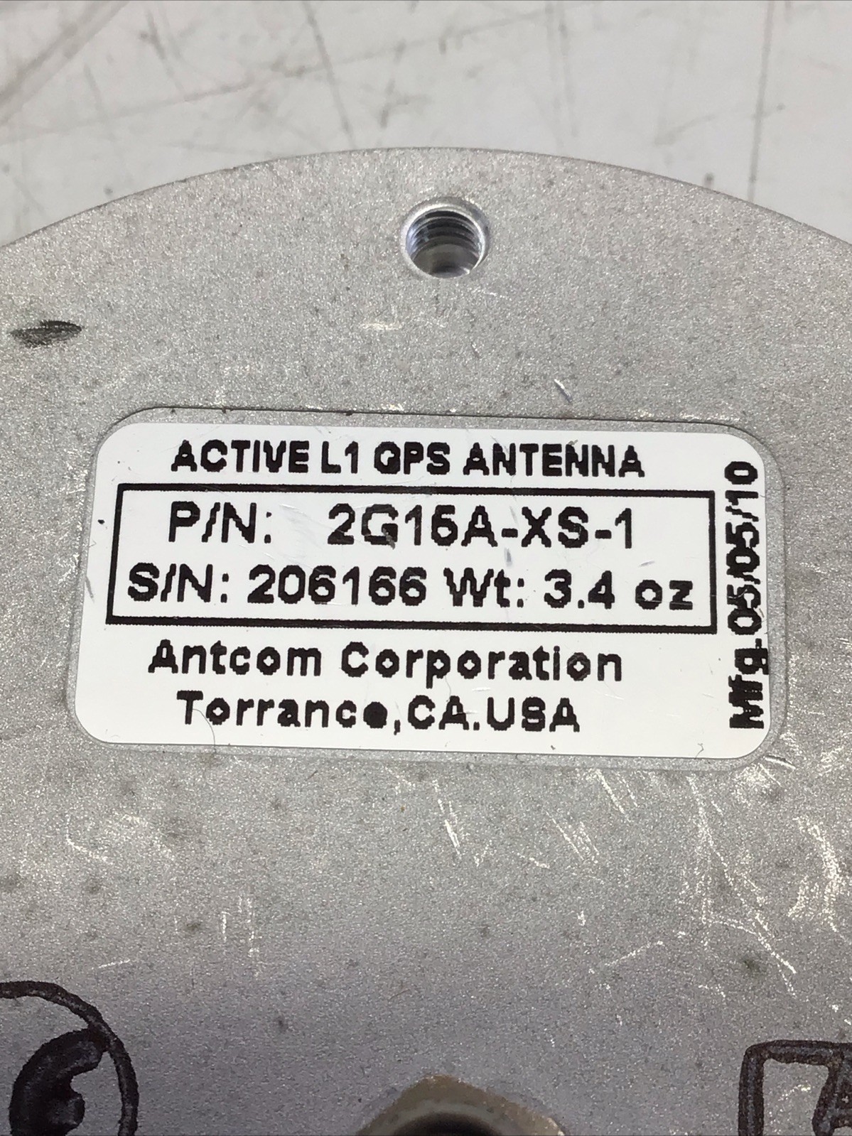 Antcom Corp 2G15A-XS-1 Active L1 GPS Antenna 3.4 Oz