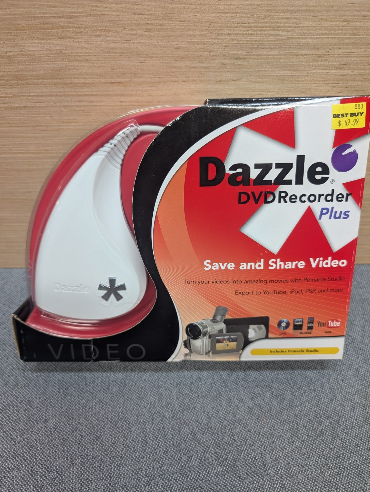 Dazzle DVD Recorder Plus Movie Video Capture Edit W/ Pinnacle Studio 12 Upload