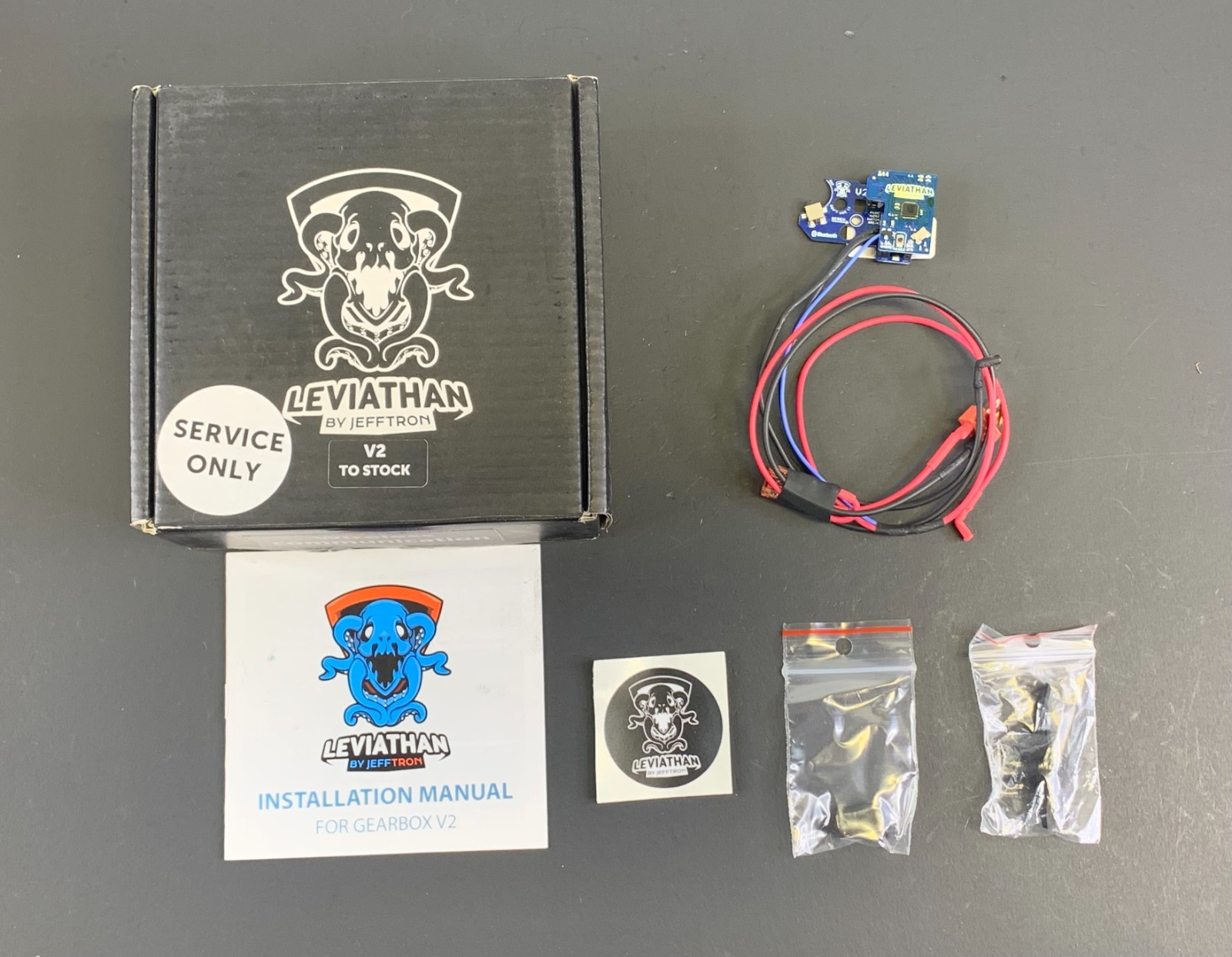 JeffTron Leviathan Airsoft Drop-In Programmable MOSFET Module V2 WIRED TO STOCK