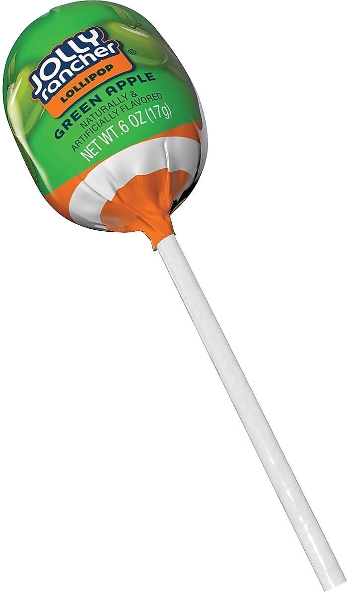 JOLLY RANCHER Round Lollipops, Assorted Fruit Filled Pops, Bulk Candy (2 Pounds)