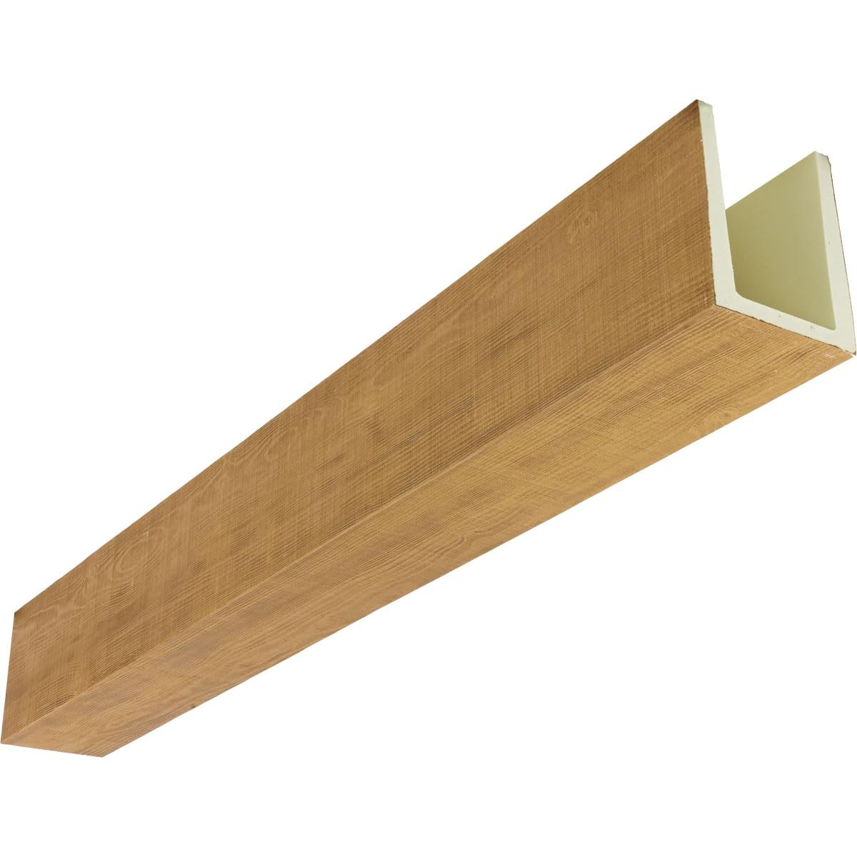Ekena Millwork 5 1/2"W x 5 1/2"H x 144"L 3-Sided (U-Beam) Rustic Sawn Heritage