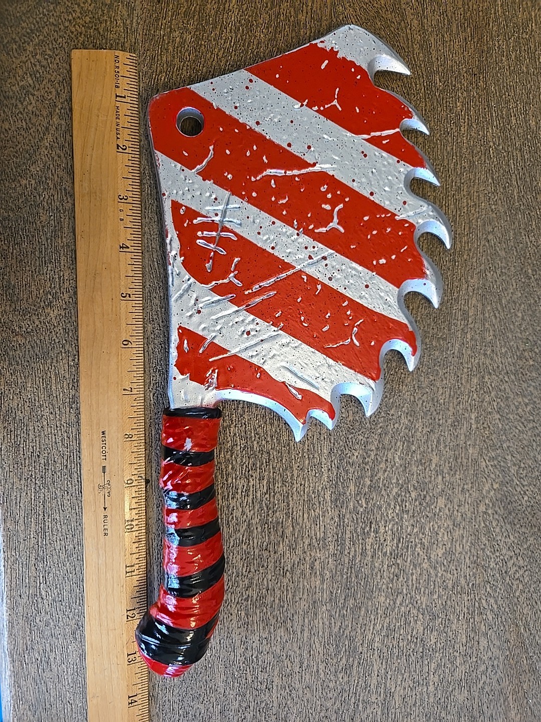 Clown Cleaver Knife Costume Prop Spirit Halloween 12" See All Pics And Descripti