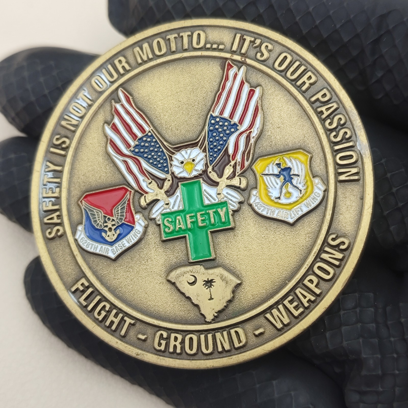 USAF Joint Base Charleston Safety Office Challenge Coin