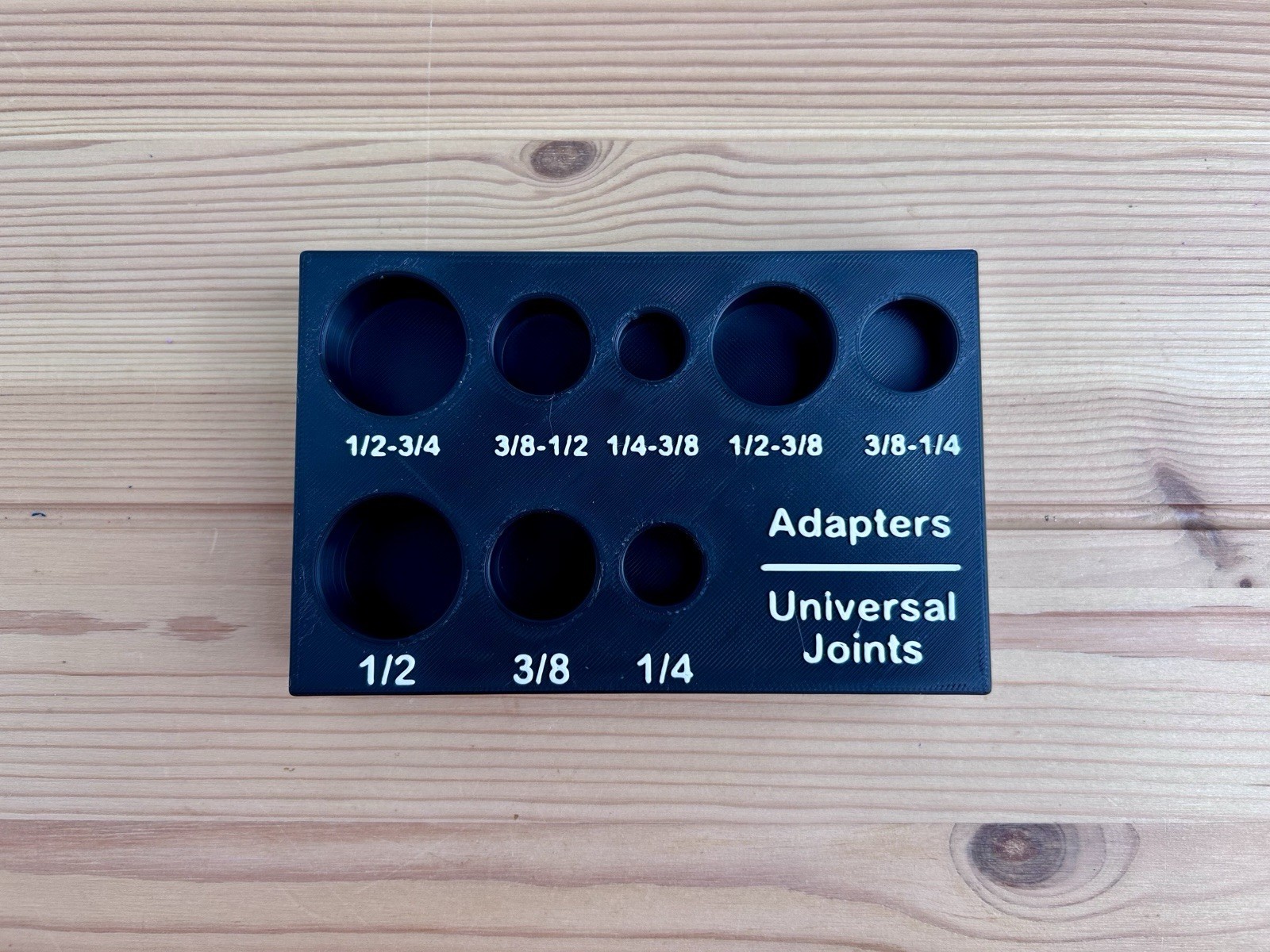 Organizer for CRAFTSMAN Socket Adapters and Universal Joints