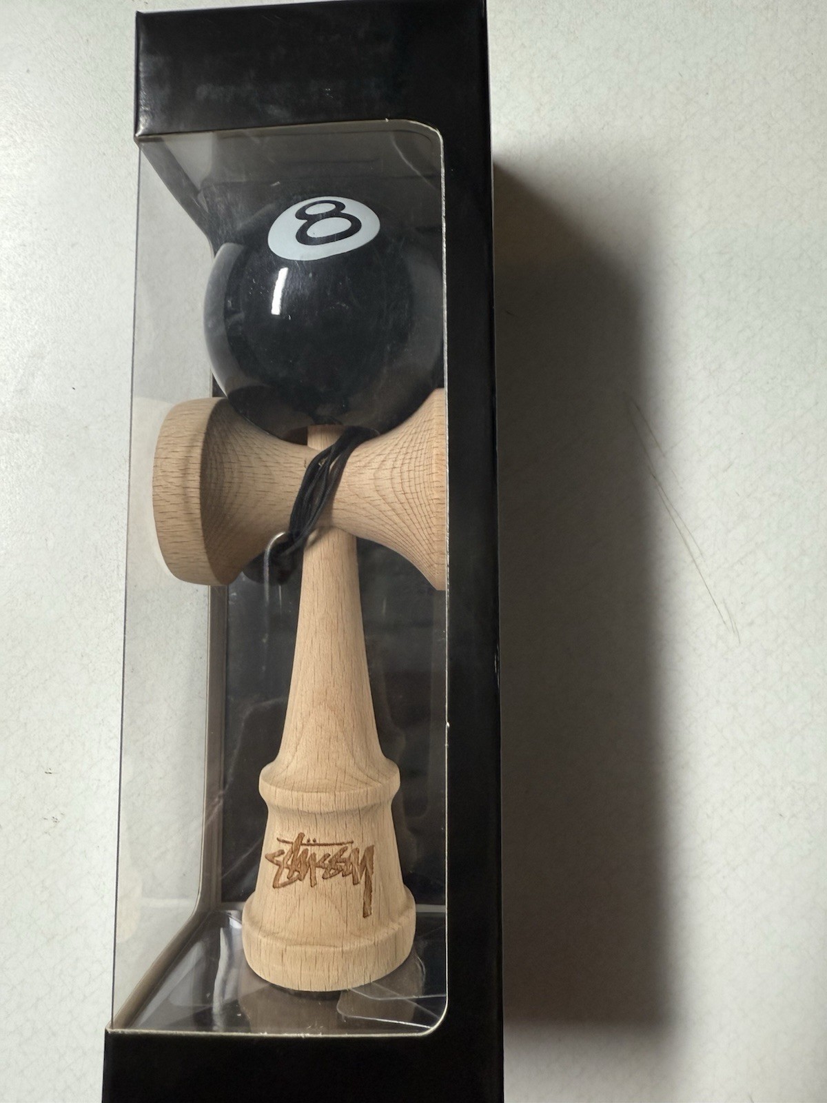 STUSSY 8-BALL KENDAMA Black 8 Ball LTD Rare NEW
