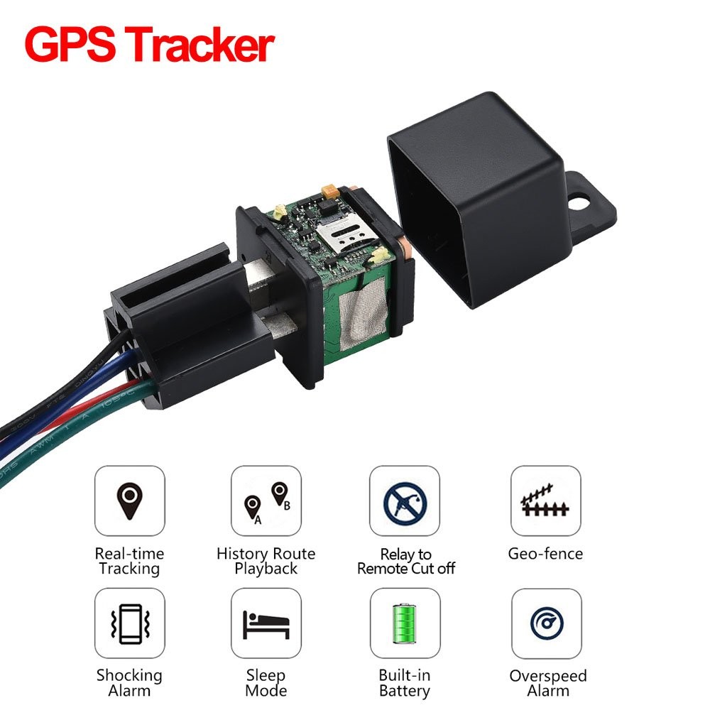 Mini GPS Tracker Auto Fuel Cut Off GPS Car Locator Overspeed Alert Free APP