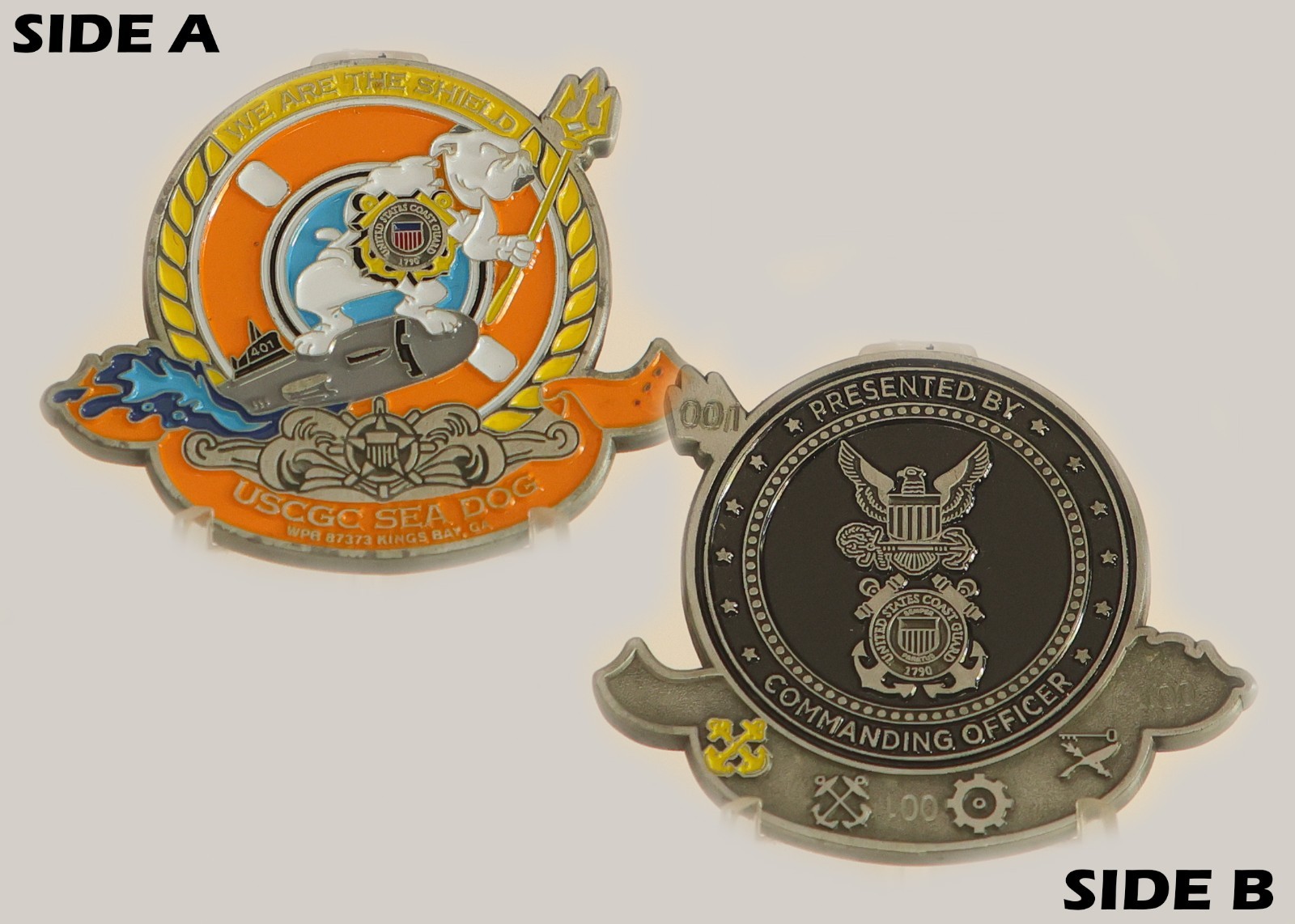 USCGC Sea Dog Kings Bay Commanding Officer Challenge Coin  M#3