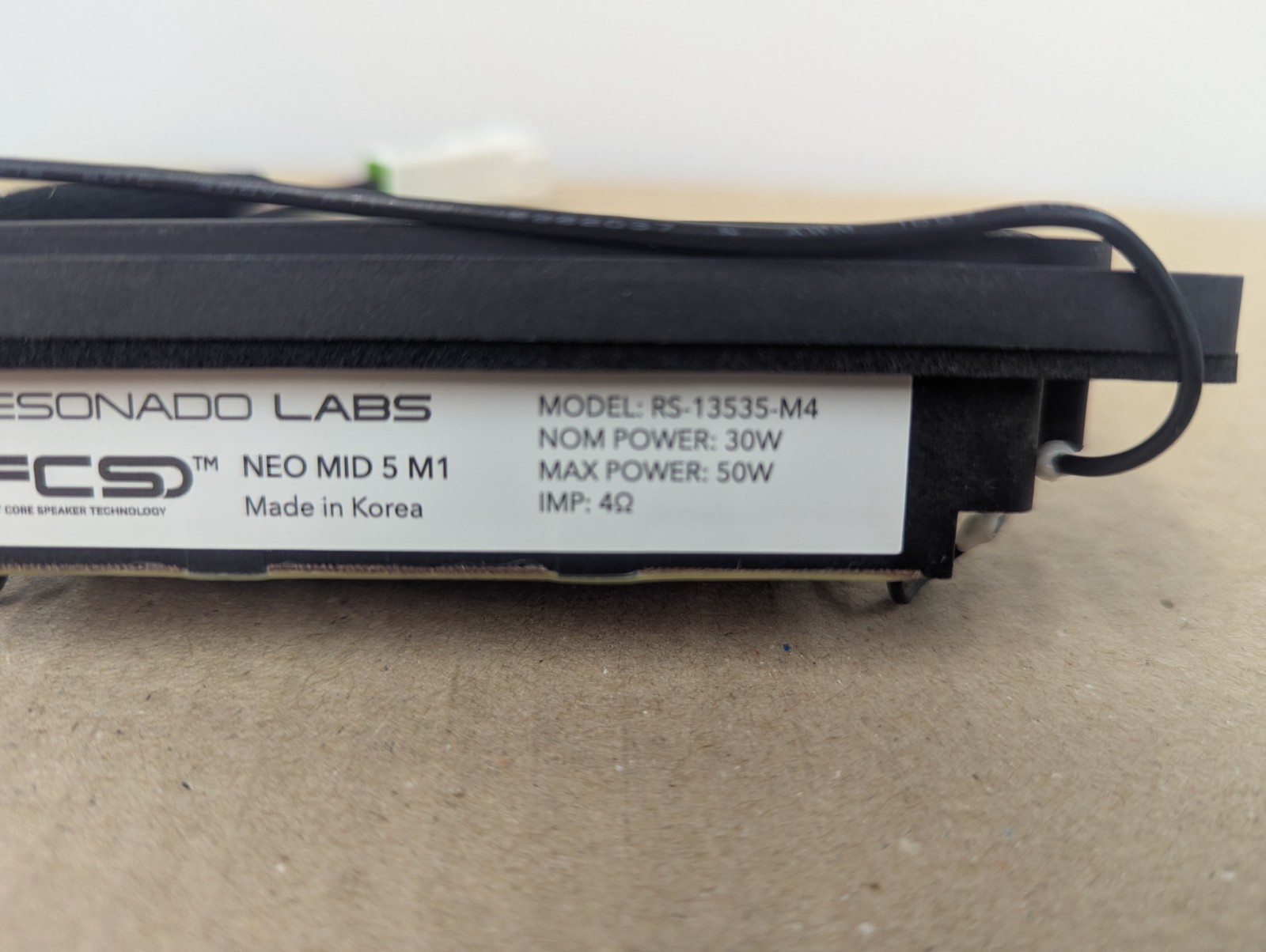 Resonado Labs RS-13535-M4 5" Racetrack Mid Range Pair