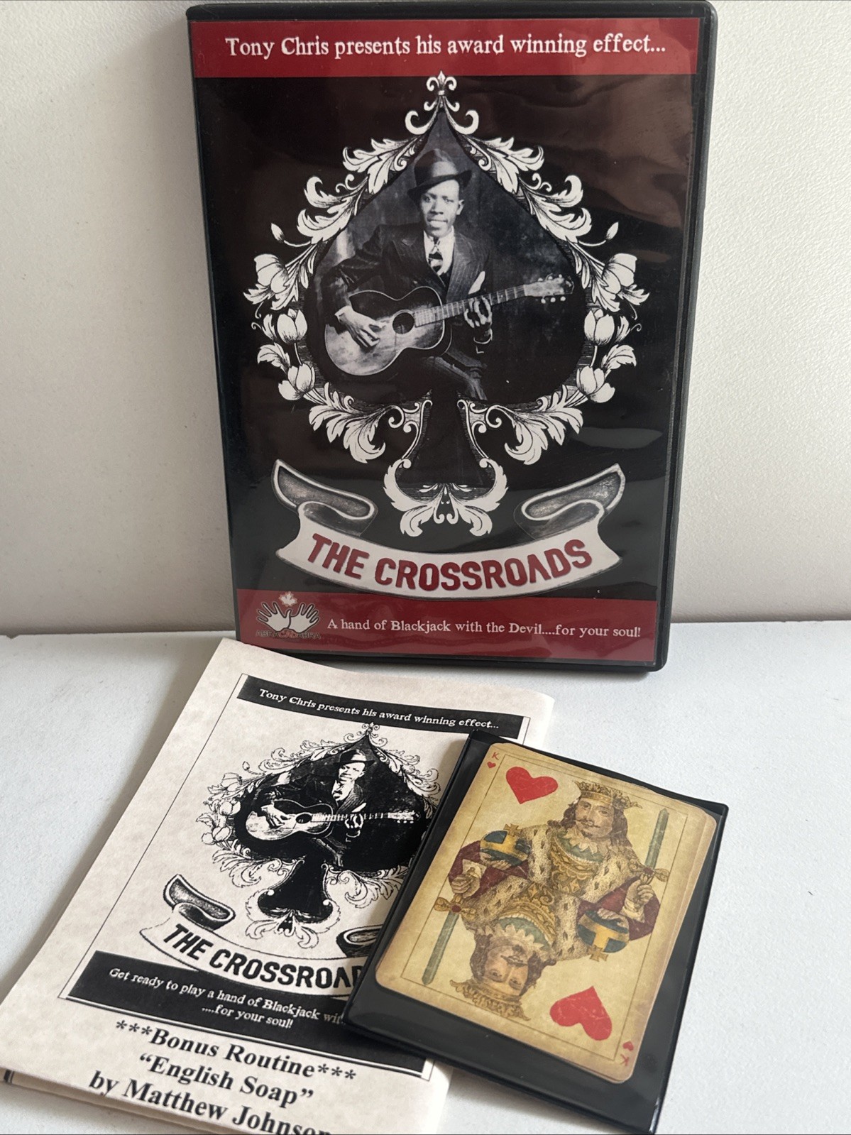 Crossroads" magic effect DVD Tony Chris With Prop Cards DVD FREE Untracked Post