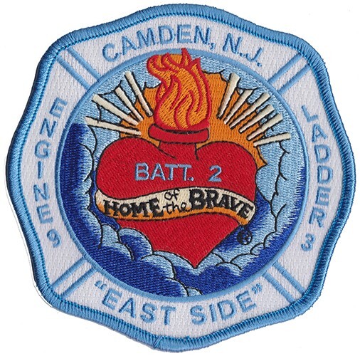 Camden Engine 9 Ladder 3 Battalion 2 / Home of the Brave  Fire Patch NEW
