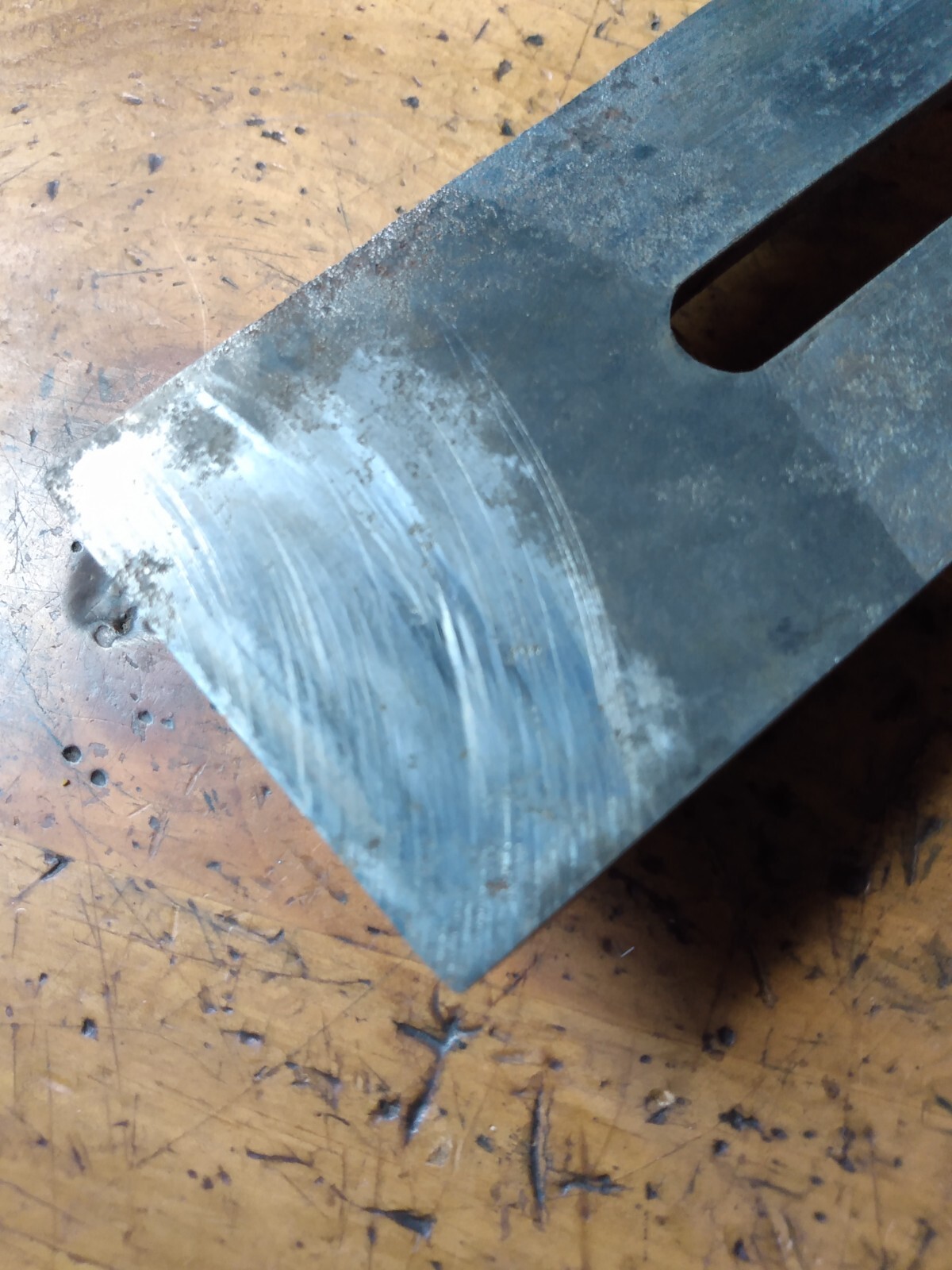 A. HOWLAND & CO. 2-1/4" SINGLE TAPER BLADE. READ FULL DESCRIPTION.