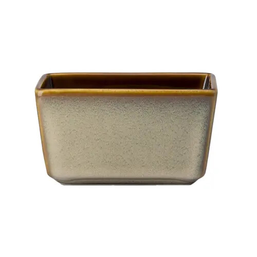 Oneida L6753066980 Rustic Sama 3¾" x 2½" Porcelain Sugar Packet Holder - 2 Doz
