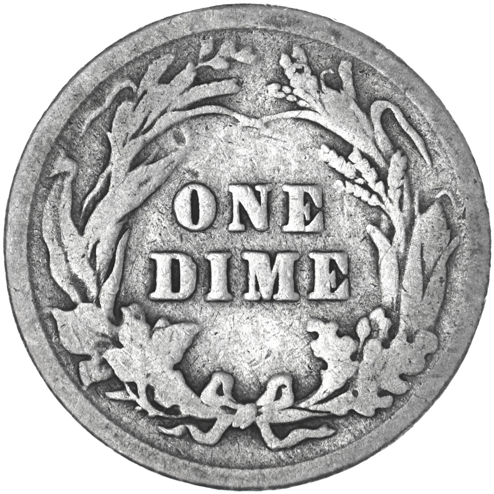 1901 (P) Barber Dime 90% Silver Good GD