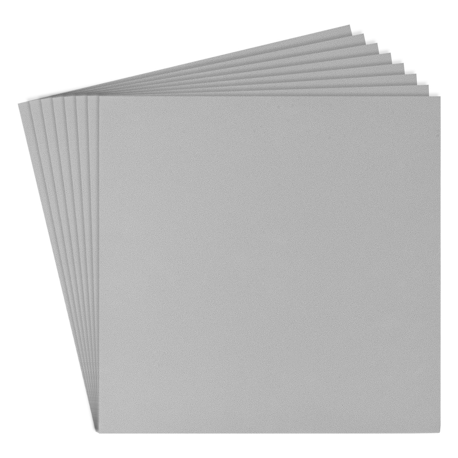EVA Foam Sheets, [for Cards] - 10x10 Inch 3mm Thickness / Grey / 8 Pcs