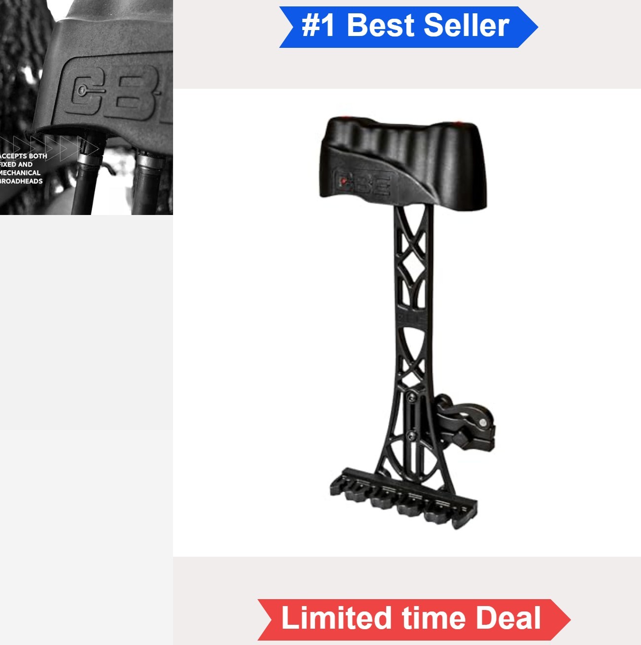 Archery Quiver 5 Arrow Adjustable Mount Right Left Hand Compact Lightweight