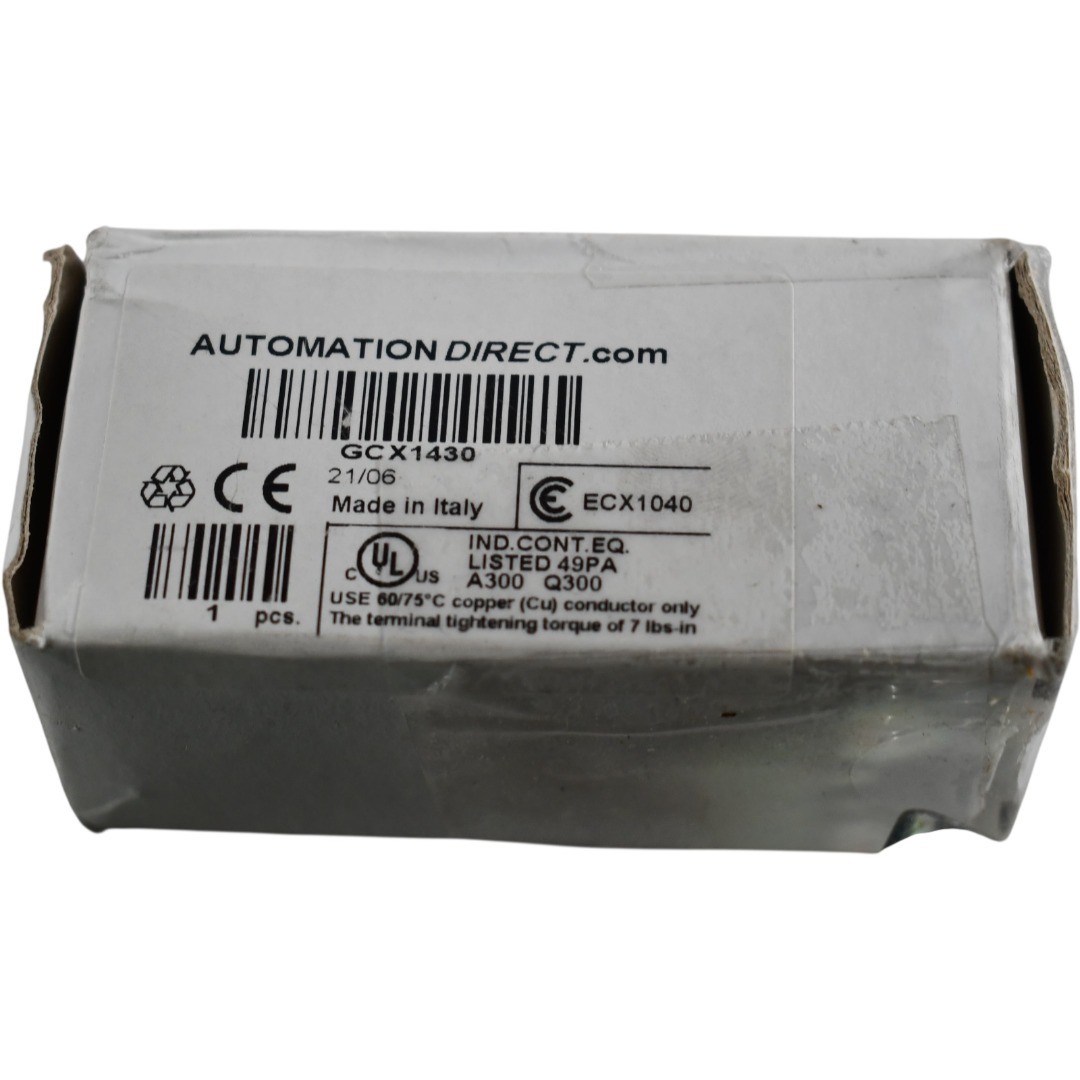 NEW Automation Direct GCX1430 22mm 2-Position Key Selector Switch Spring Return