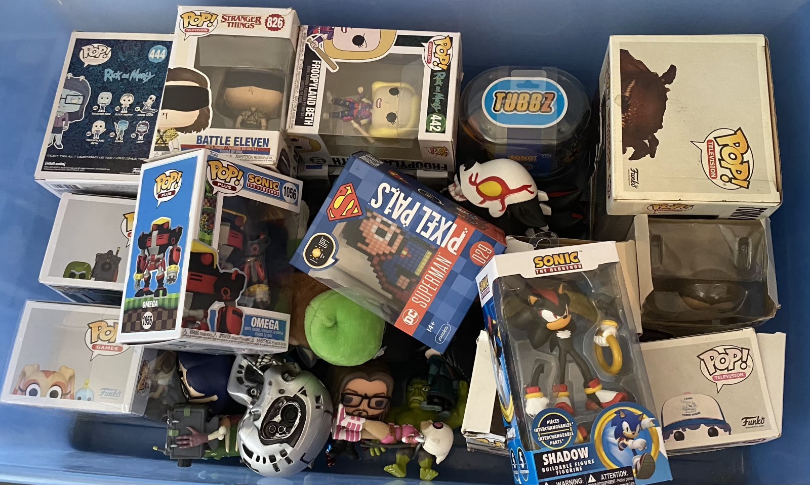 Lot Of Funko Pops/Tubbz/Pixel Pals/Sonic Figurines