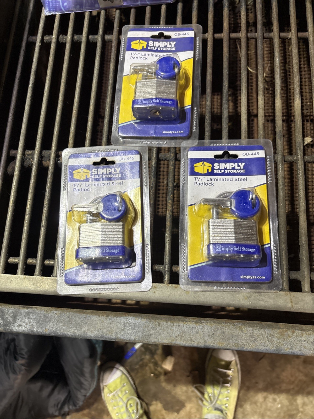 Lot Of Three 1 3/4” Laminated Steel Padlocks Simply Self Storage