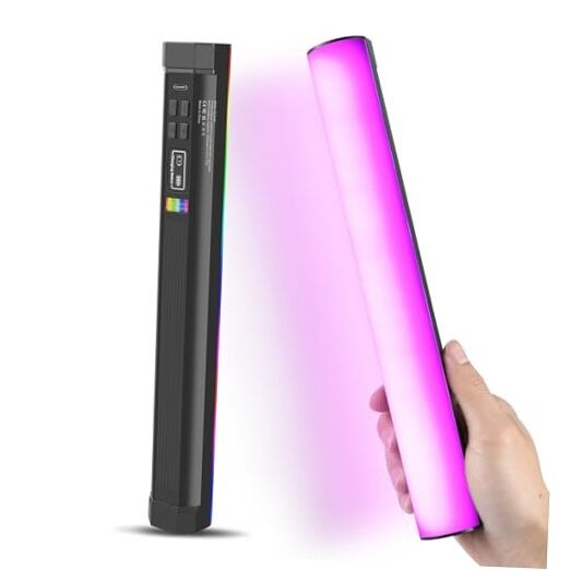 114 LEDs RGB Video Light Wand, Magnetic Handheld Magnetic Tube Light 2500K