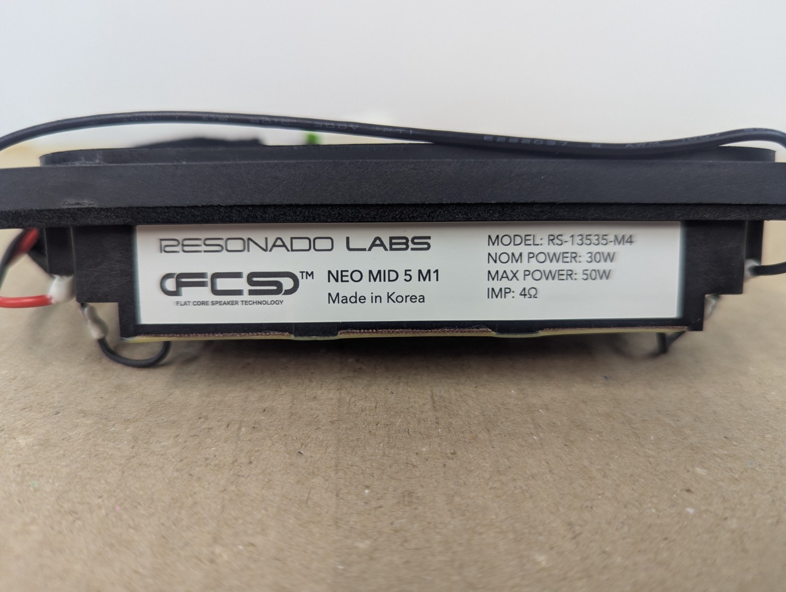 Resonado Labs RS-13535-M4 5" Racetrack Mid Range Pair