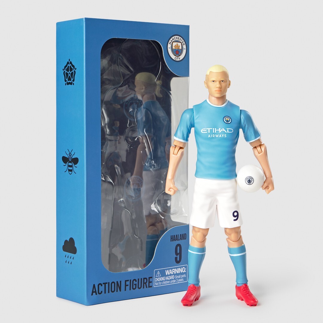 Banbo Toys SOCKERS Manchester City Haaland 8" Collectible Soccer Action Figure