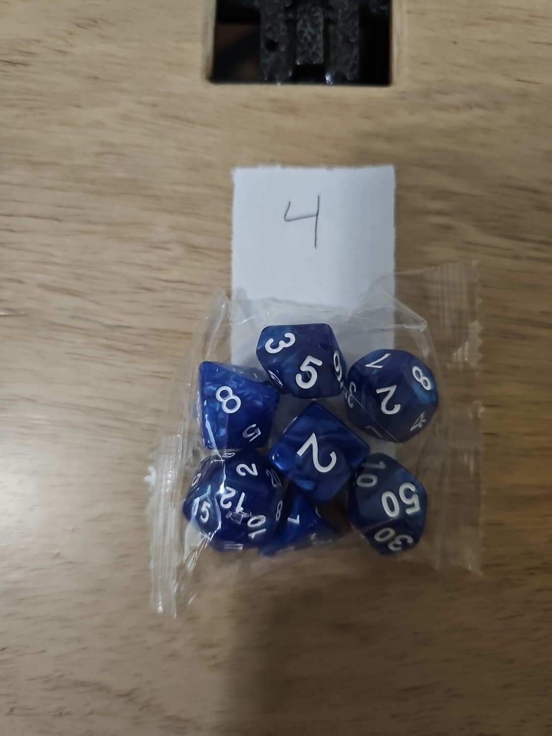 7pcs Polyhedral Dice Set - Assorted Colors - D4 through D20 - DnD