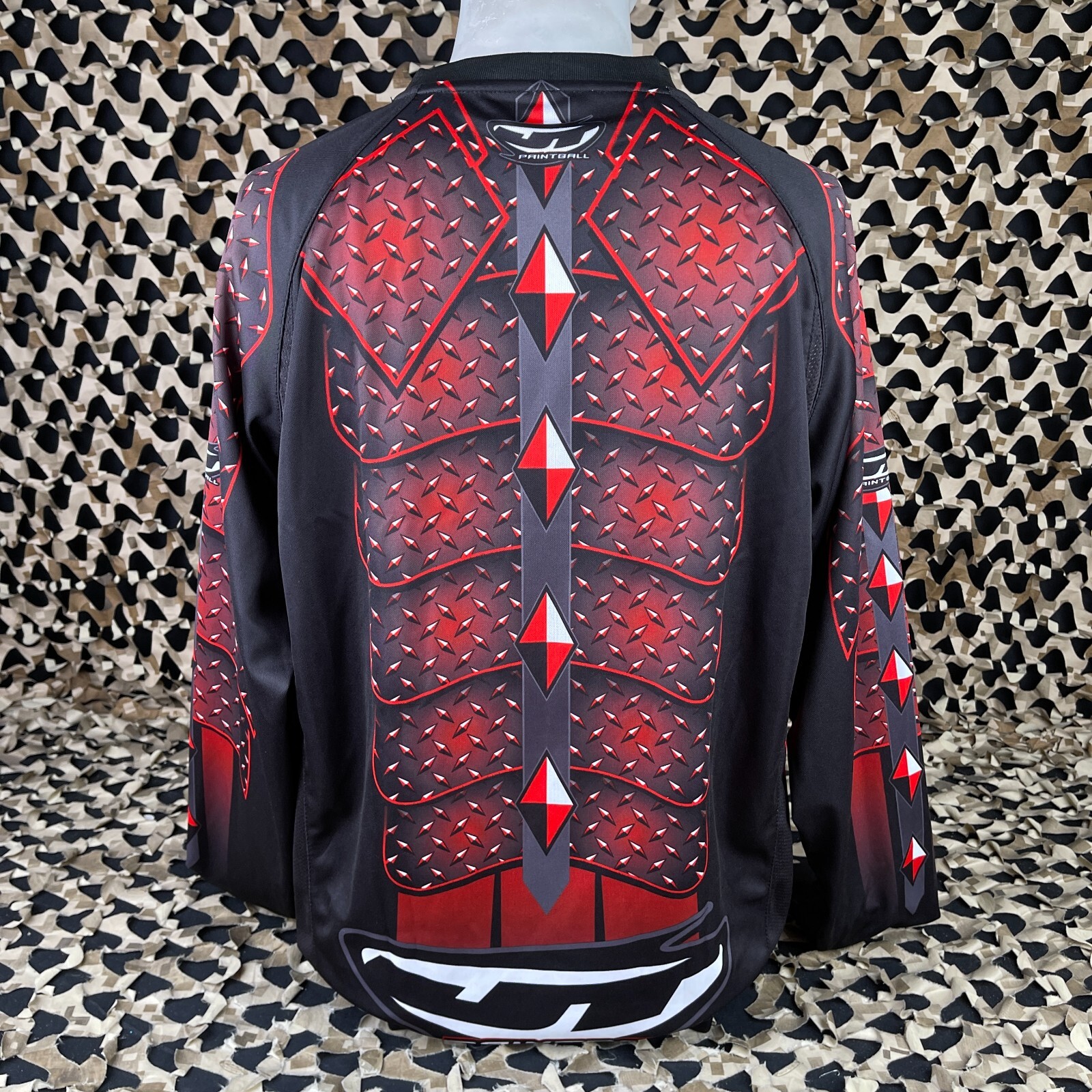 NEW JT Diamond Plate Paintball Jersey - Red - Small