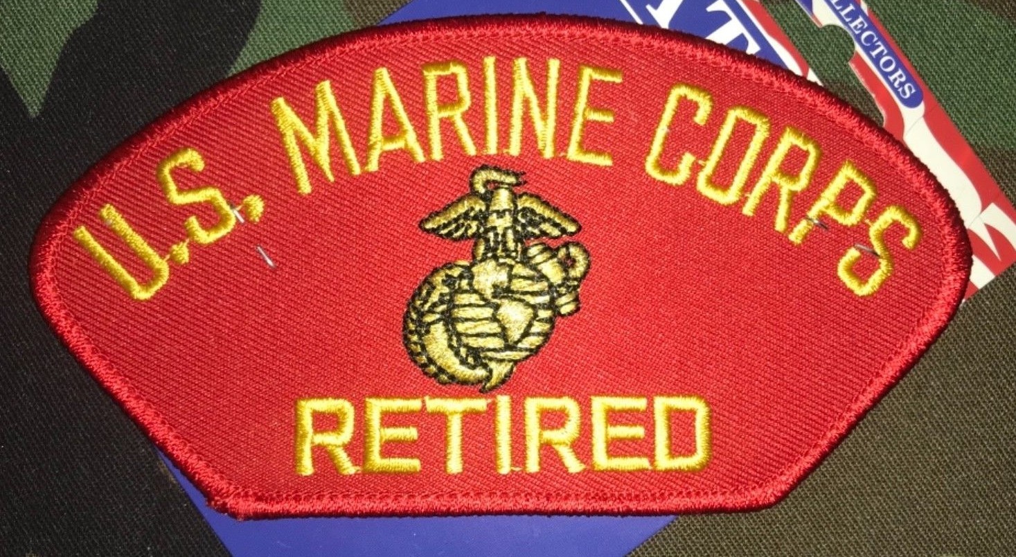 HAT EGA PATCH US MARINE CORPS RETIRED FOR BASEBALL CAP