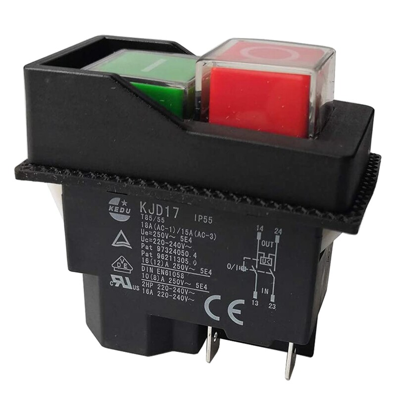 Electromagnetic Switches Pushbutton Switches for Garden Tools KJD17 220V 46722