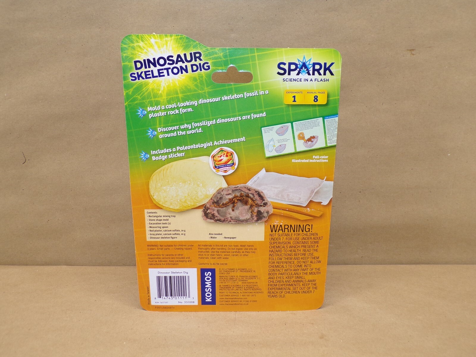 Spark Science Kit 3 Pack Dinosaur Dig Gyroscope Bouncy Ball STEM NEW