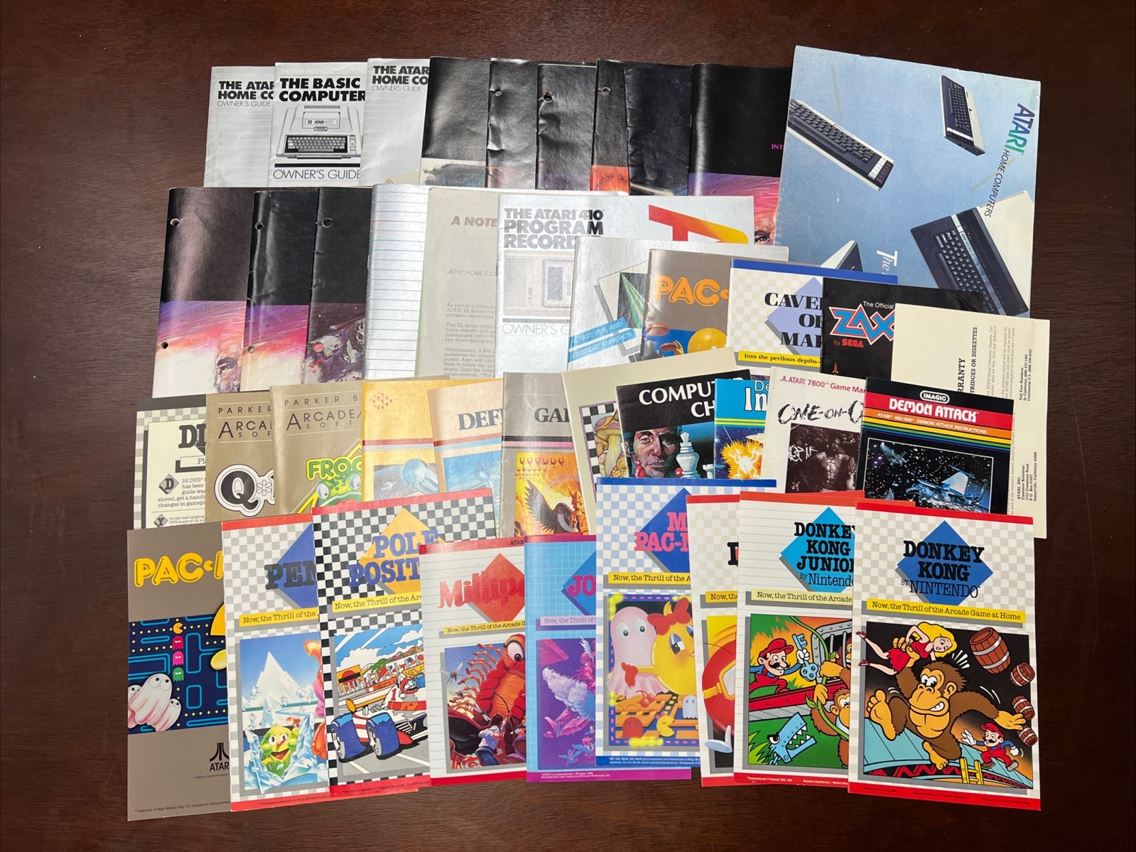 ATARI Vintage Game & Computer Manuals Lot of  38 + Bonus Misc Documents