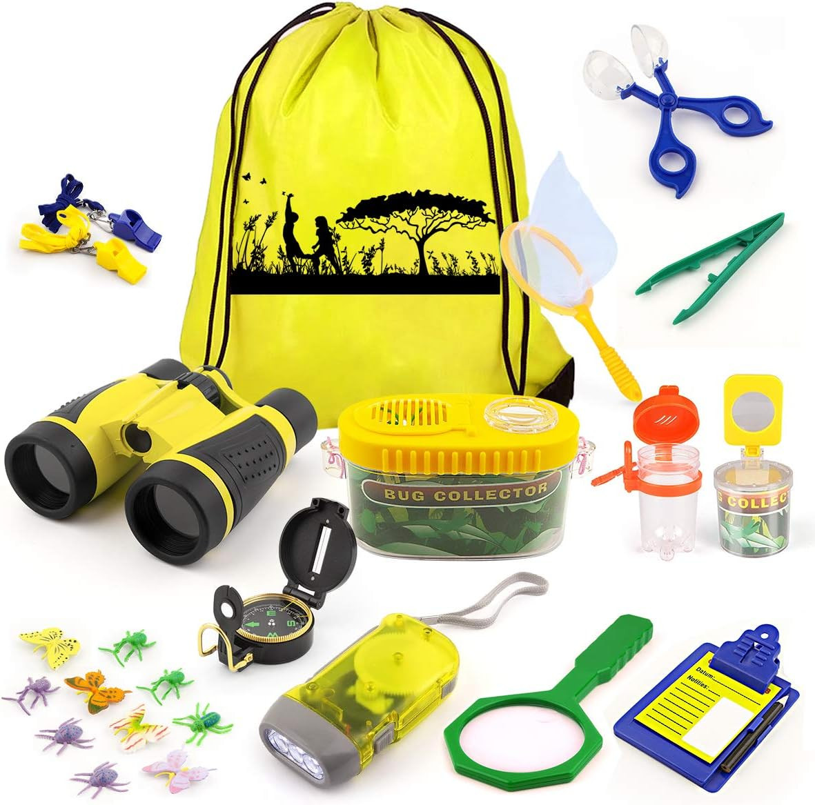 Kids Outdoor Explorer Kit Bug Catching STEM Nature Adventure Set 24PCS