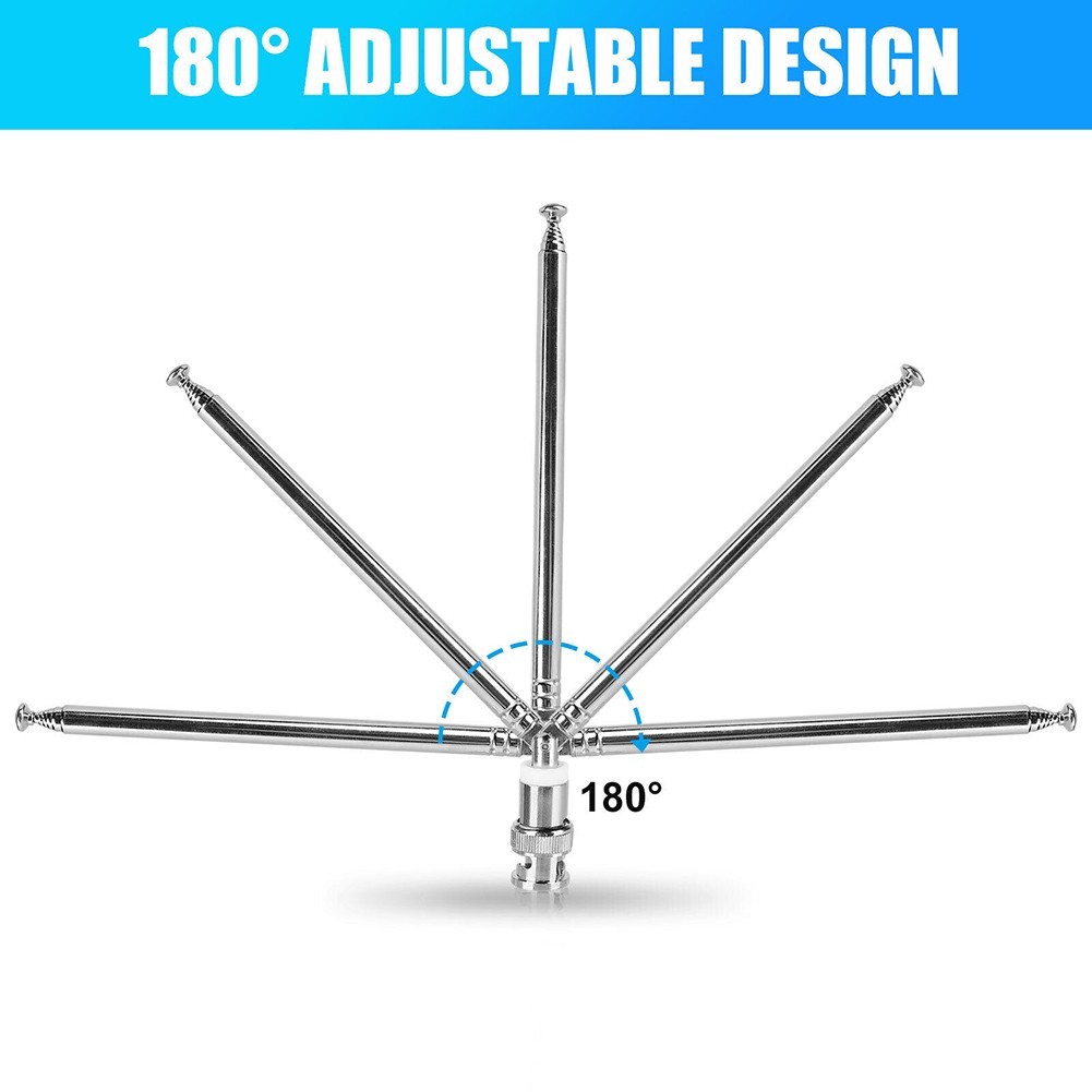 Optimized Signal Reception with Rotatable BNC For Radio Antenna (2pcs)