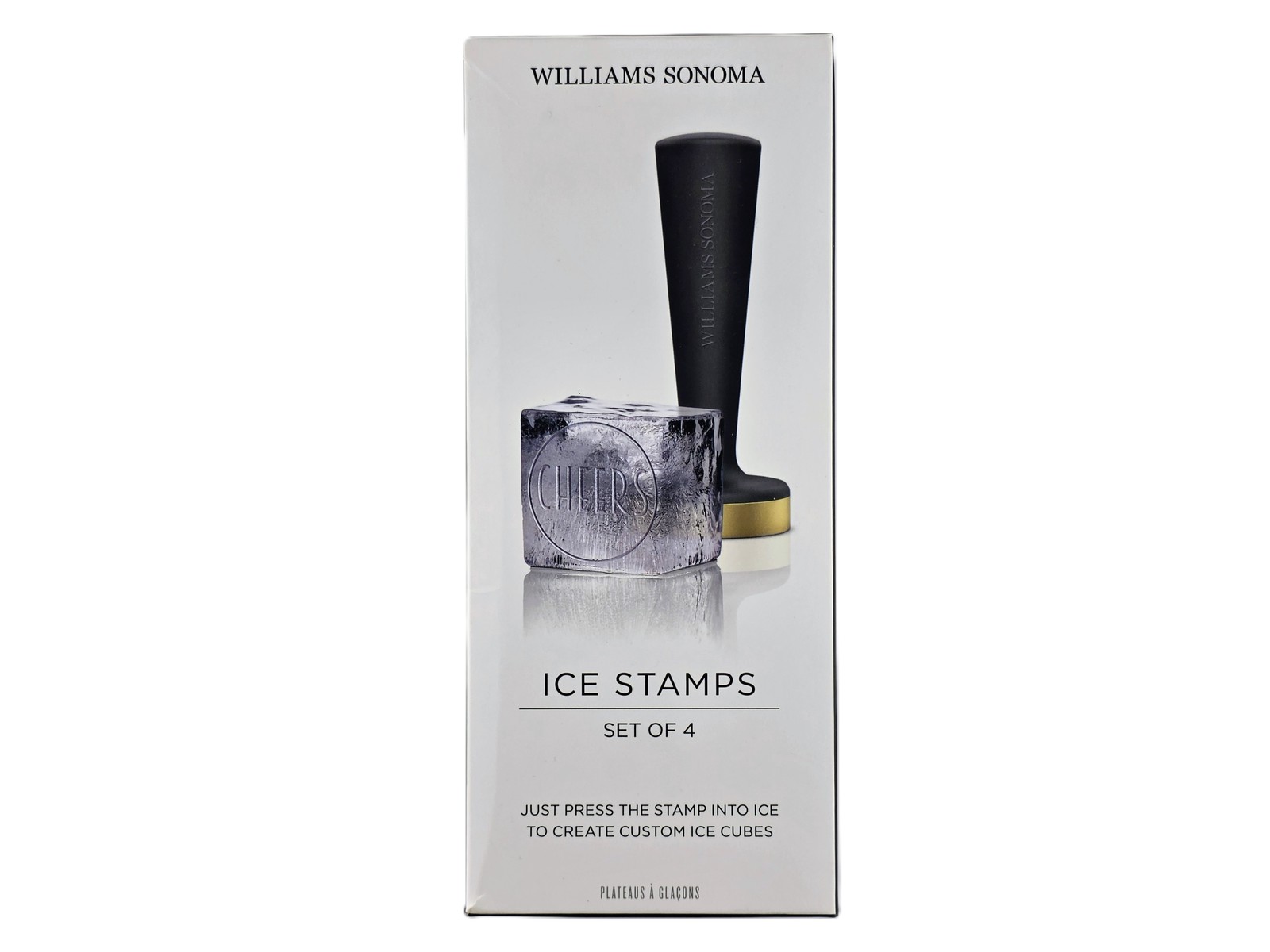 New Williams Sonoma Ice Stamp and Disc - Set of 4 - NIB