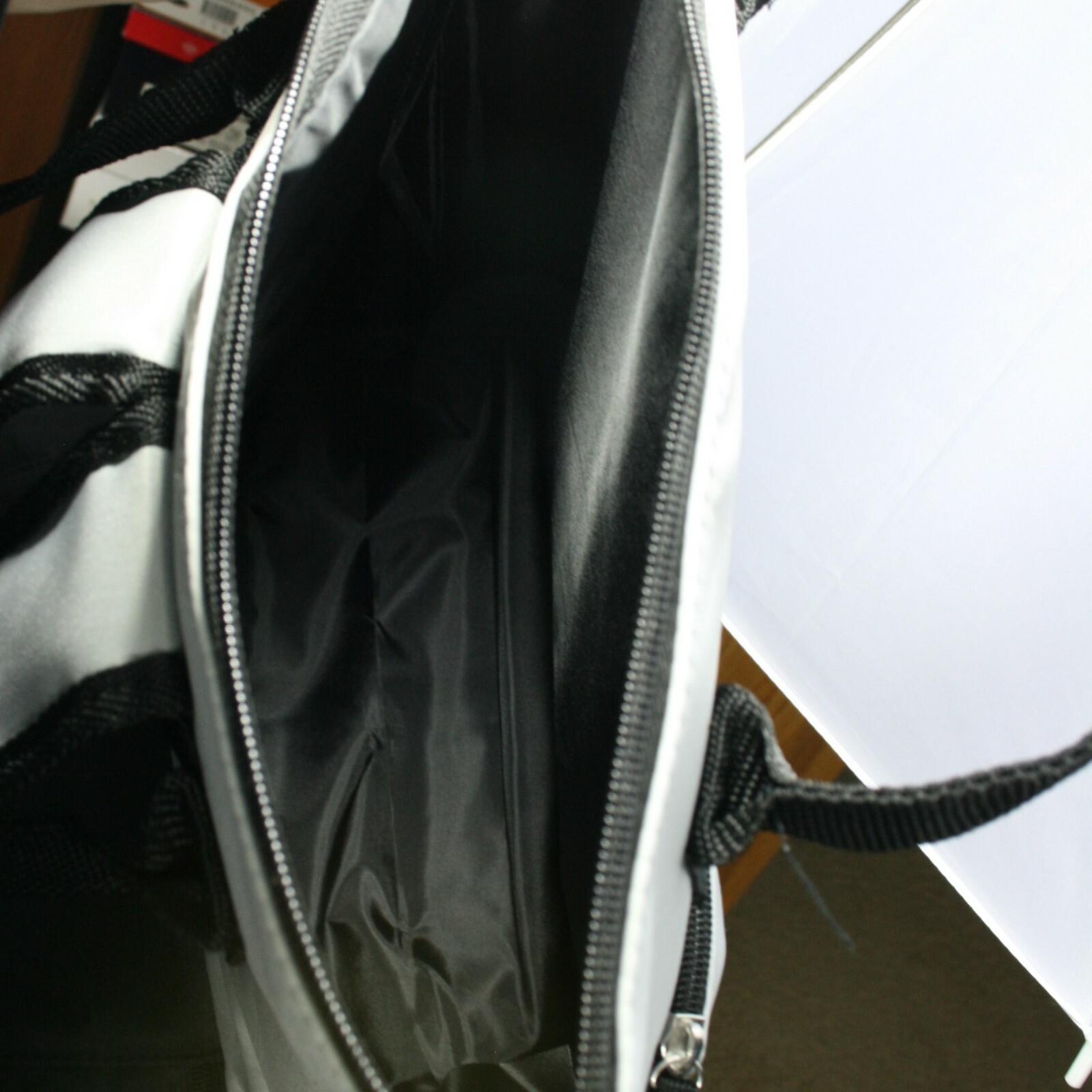 DSW Backpack Light Grey & Black Nylon NWOT