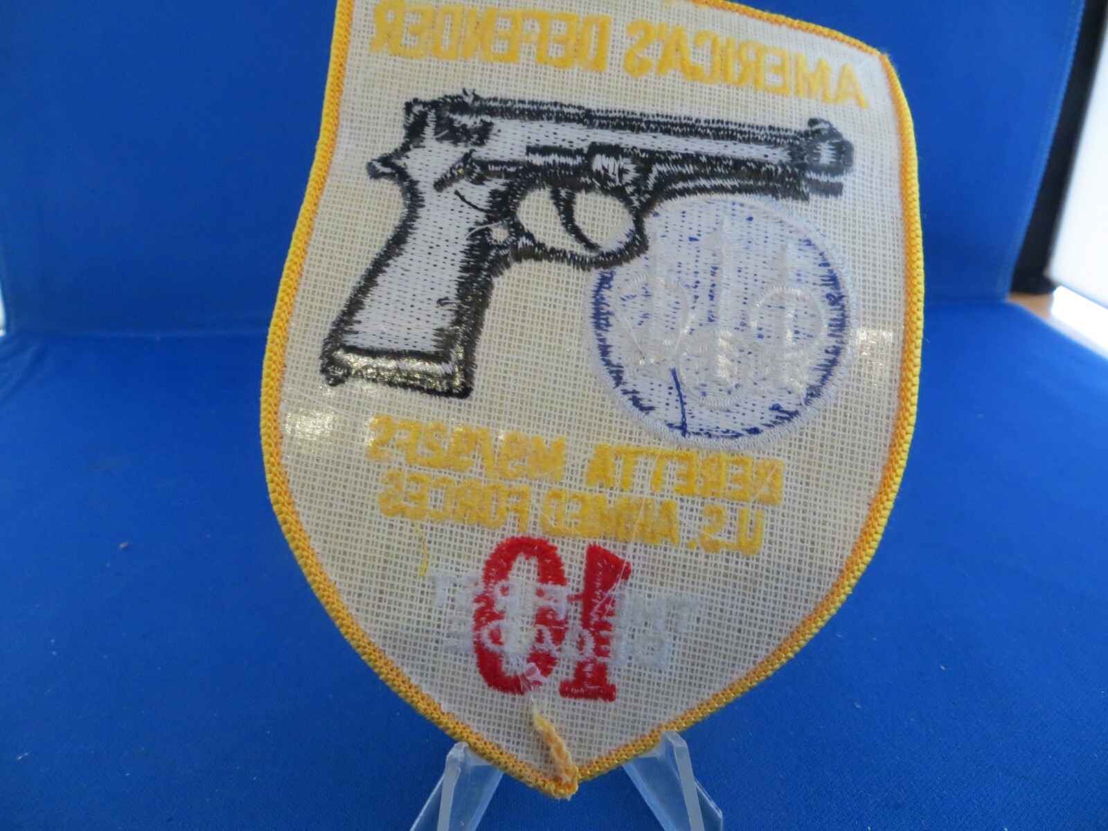 Vintage Beretta Firearms Logo Patch US Armed Forces M9/92FS Embroidered