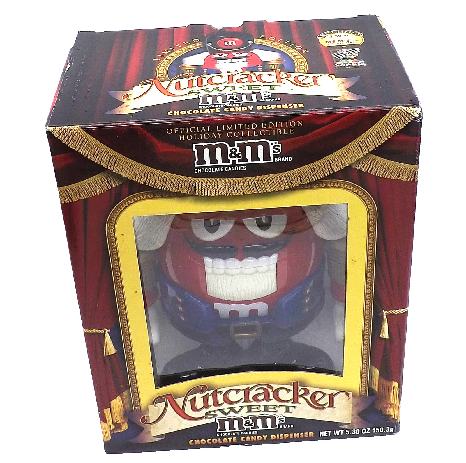M&M's Nutcracker Sweet Red Character Candy Dispenser New in Box