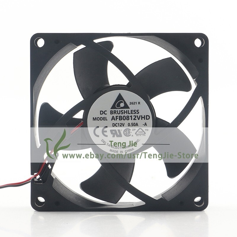 AFB0812VHD-A 24V 48V DC12V 0.50A 5.04W 8020 80x80x20mm 2-Wire Axial Cooling Fan