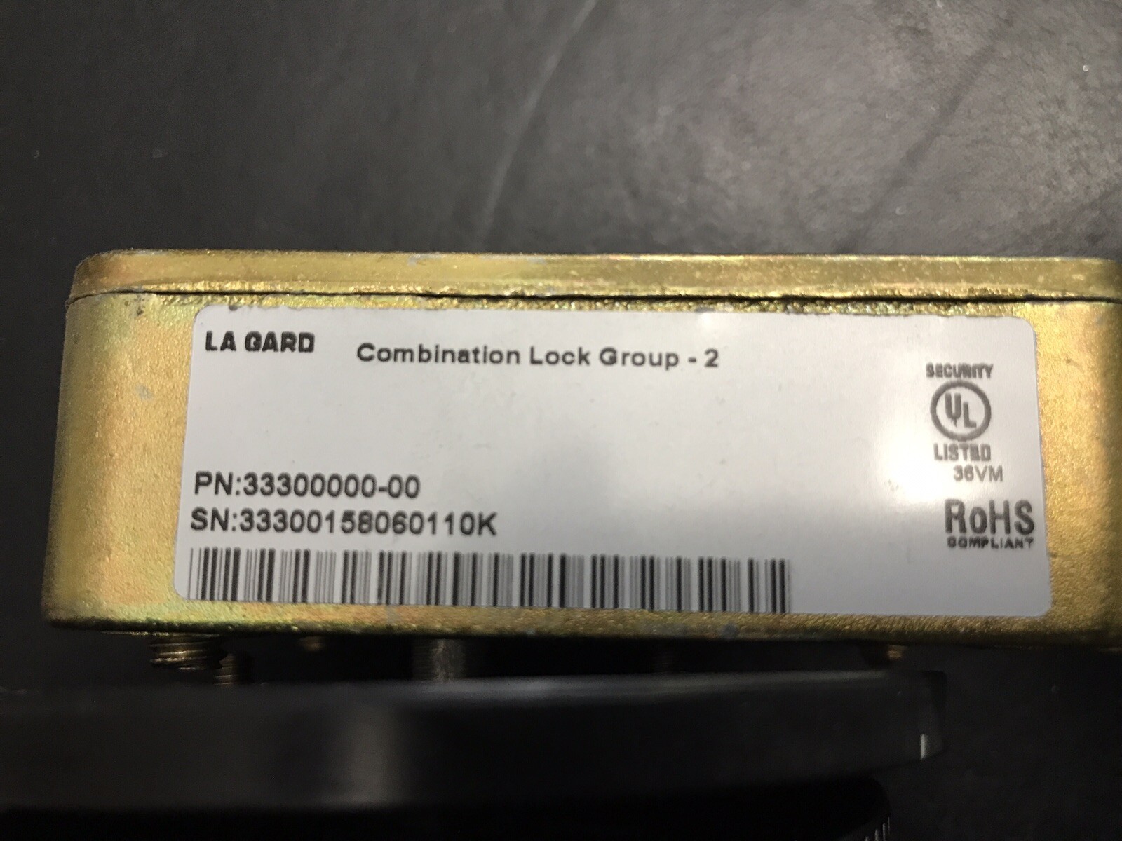 LaGard 3330 Group 2 mechanical combination lock for Safes/ATMs - Hyosung Genmega