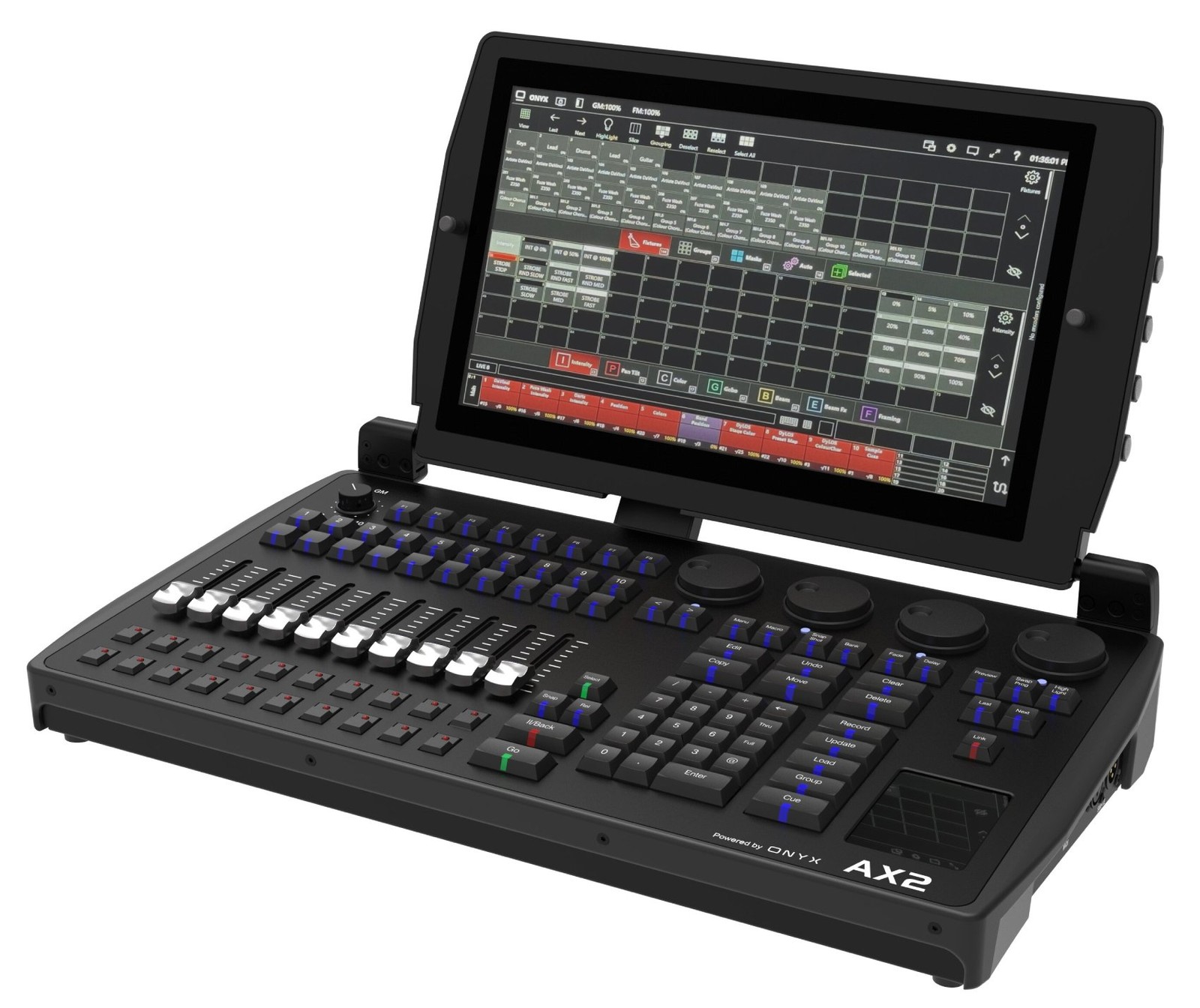 American DJ AX2 Lighting Controller Powered by ONYX Obsidian Control Systems ADJ
