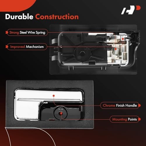 Inside Interior Door Handles - Front or Rear Side | Compatible Black Housing