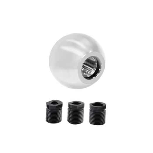 Round Ball Shift Knobs, Gear Shifter Knob, Aluminum Alloy Gear Shift Silver