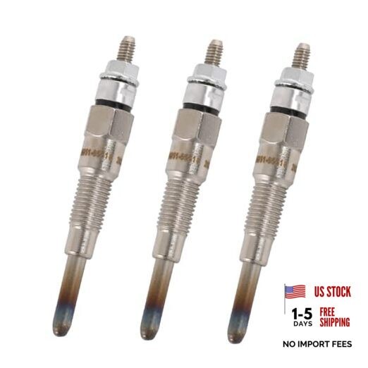 16851-65510 Glow Plug 3PCS Compatible with Kubota D662 D722 D782 D902 D905