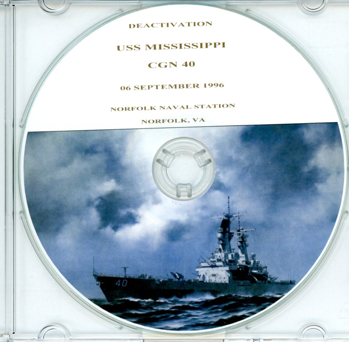 USS Mississippi CGN 40 Deactivation Program 1996  Navy